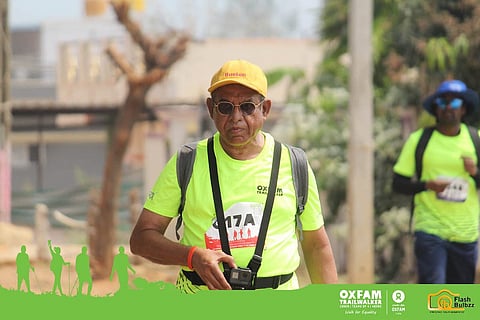 Ramesh Chandra taking part in Oxfam Trailwalker