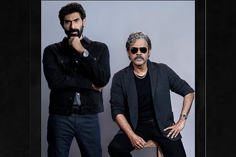 Actors Rana and Venkatesh