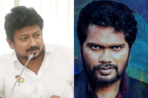 Collage of Udhaynidhi stalin and Pa Ranjith