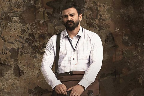Dhananjaya in poster of Rathnan Prapancha