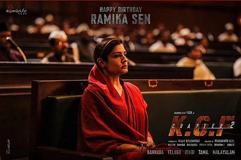 Raveena Tandon as Ramika Sen in KGF 2