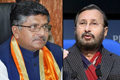 Senior ministers Ravi Shankar Prasad, Prakash Javadekar resign from the Union Cabinet