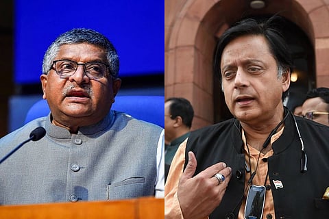 Ravi Shankar Prasad and Shashi Tharoor
