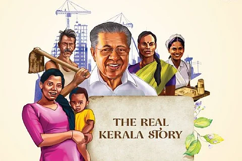 The Real Kerala Story advertisement illustration