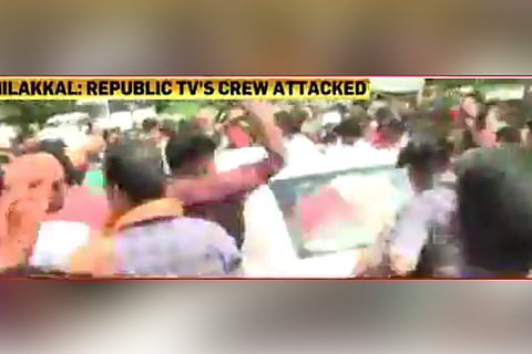 Republic TV, CNN-News18 journalists attacked by anti-women Sabarimala mobs