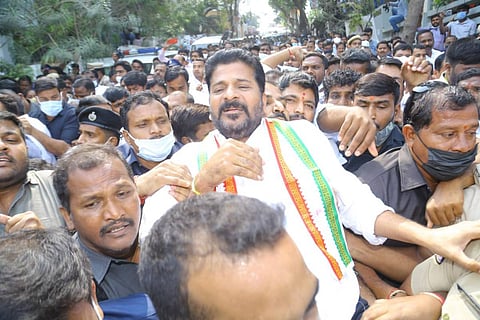 Hyderabad police detain Revanth Reddy ahead of rally on paddy procurement