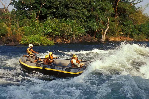White water rafting on the Kali river