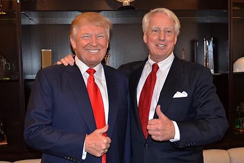 Donald Trump with brother Robert Trump