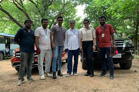 SA Chandrasekar, Sakshi Agarwal and Samuthirakani