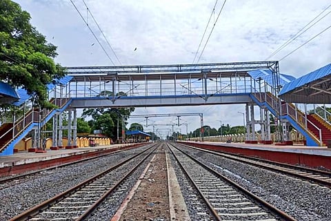 Double rail line in Andhra Central Coastal Belt