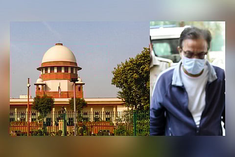 A collage of Supreme Court and Rana Kapoor