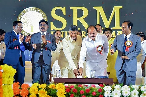 Andhra's new capital gets its first university, SRM AP inaugurated in Amaravati