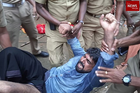 BJP Yuva Morcha members, dressed as Ayyappas, arrested in Pamba