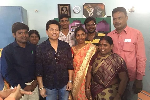 Two years after he adopted it, Sachin Tendulkar returns to a transformed Andhra village
