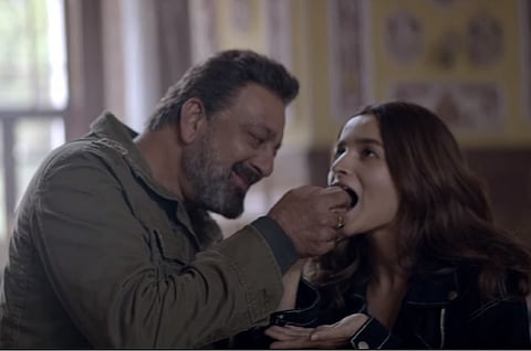 Sanjay Dutt and Alia Bhatt in Sadak 2