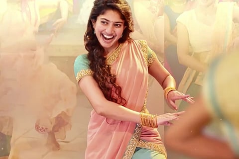 Sai Pallavi dancing in a song from Love Story