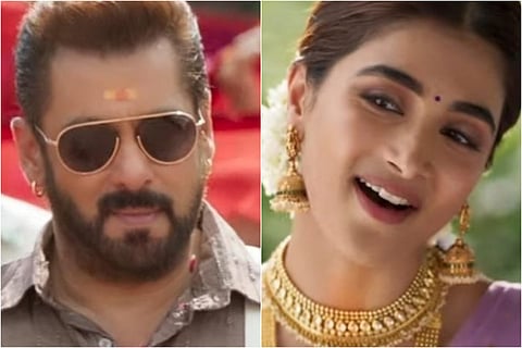 Actors Salman Khan and Pooja Hegde