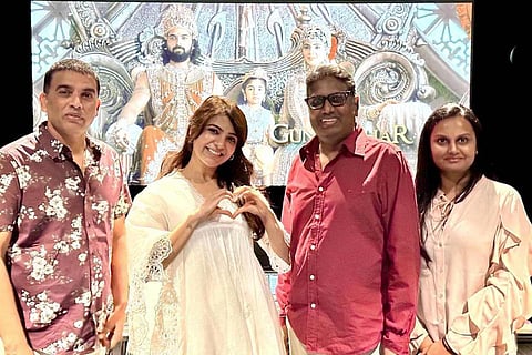 Samantha along with Shaakuntalam producers and director