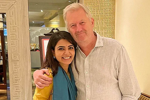Samantha with director Philip John