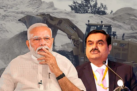 Image of PM Modi and Gautam Adani