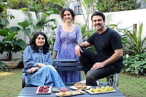 Sanya Malhotra, Harman Baweja and Arati Kadav who are remaking The Great Indian Kitchen in Hindi