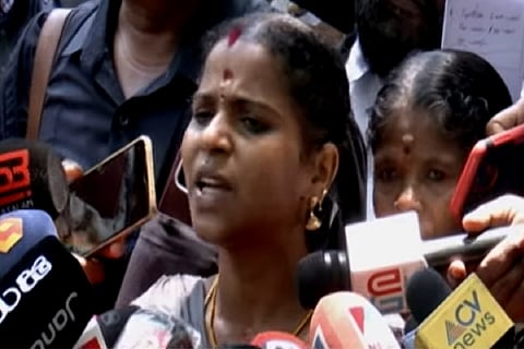 Sarasu talks to media