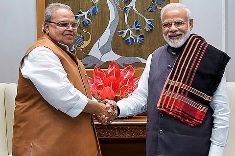 Satya Pal Malik with PM Modi