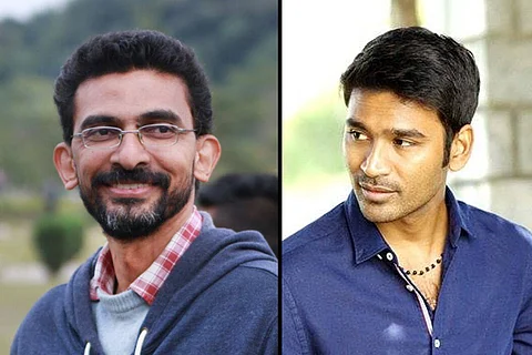 Director Sekar Kammula on the left and actor Dhanush on the right.