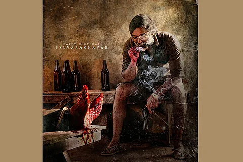 Actor Selvaragahavan in new poster of 'Saani Kaayidham'.