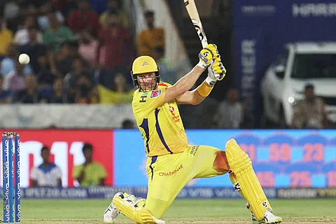 Shane Watson during 2019 IPL Final against Mumbai Indians