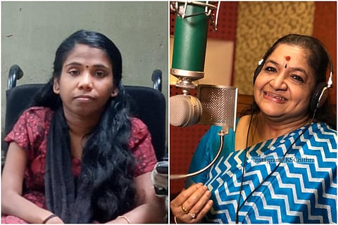 Shanthi and singer Chithra