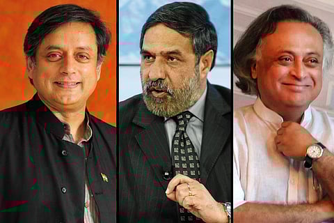 Shashi Tharoor, Anand Sharma and Jairam Ramesh
