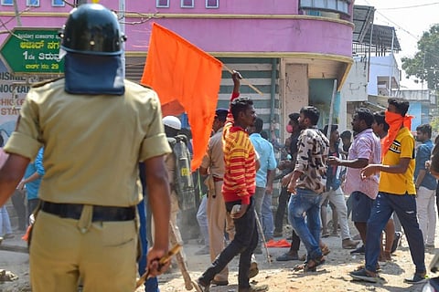 Violence during Bajrang Dal activist Harsha’s funeral in Shivamogga