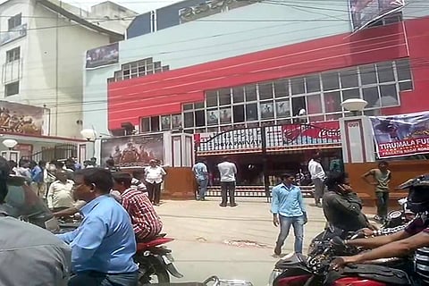 Hyderabad's Shiva Parvathi cinema hall which was damaged in fire