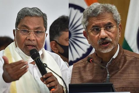 Siddaramaiah and MEA Jaishankar