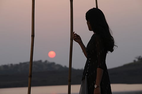 Silhouette of a woman