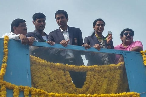 Triumphant return to Hyderabad for PV Sindhu India's star at Rio Olympics