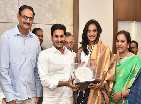 PV Sindhu meets Andhra CM, requests land in Vizag for badminton academy