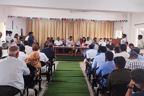 Jayanagar MLA Soumya Reddy conducts meetings with members of all seven wards on April 17, 2022