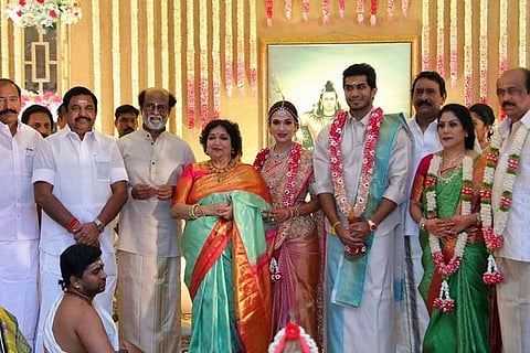 Photos: Soundarya Rajinikanth and Vishagan Vanangamudi's glittery wedding in Chennai