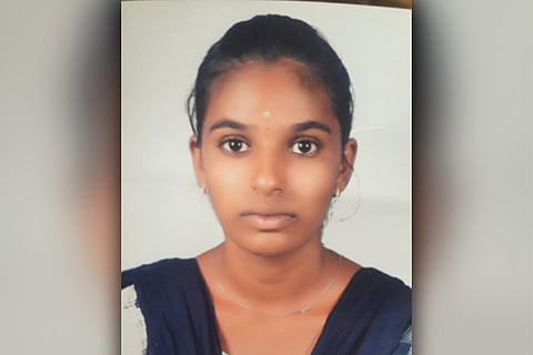 A photo of NEET aspirant Soundharya who died by suicide