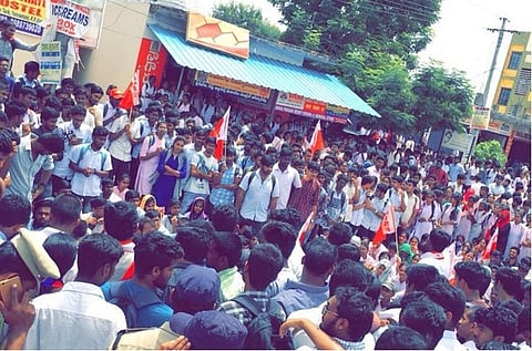 ‘Can’t increase it when matter is in court’: Protest against Hyd college for fee hike