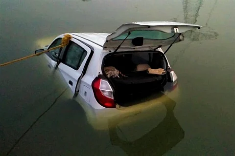 Two persons killed as car plunges into canal in Andhra's Srikakulam district