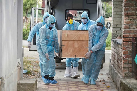 covid 19 victim body