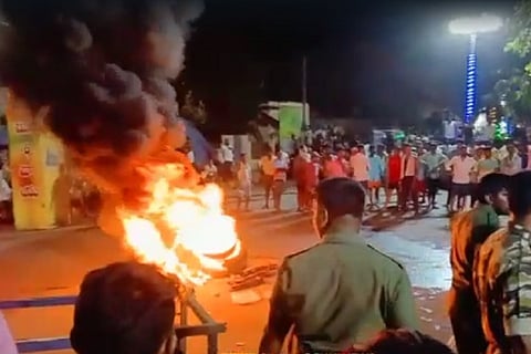 The clash at the Srisailam temple