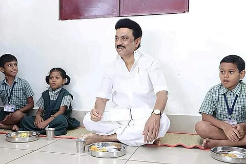 Tamil Nadu CM Stalin launching breakfast scheme for school children