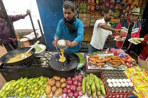 Bajji stall in Tamil Nadu