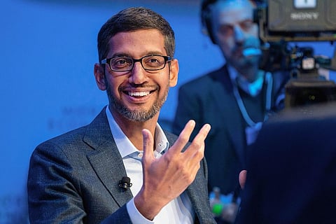 An image of Google CEO Sundar Pichai