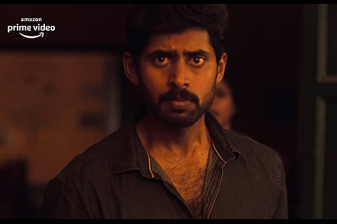 A screenshot from the trailer of Suzhal - The Vortex