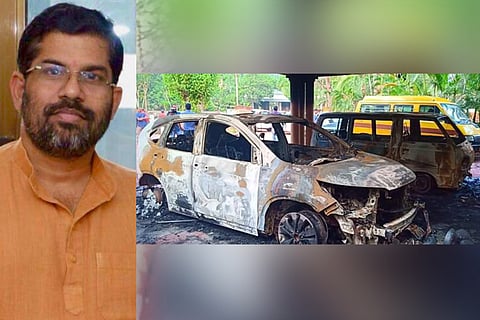 Ashram of Swami Sandeepananda Giri, who supported Sabarimala verdict, attacked